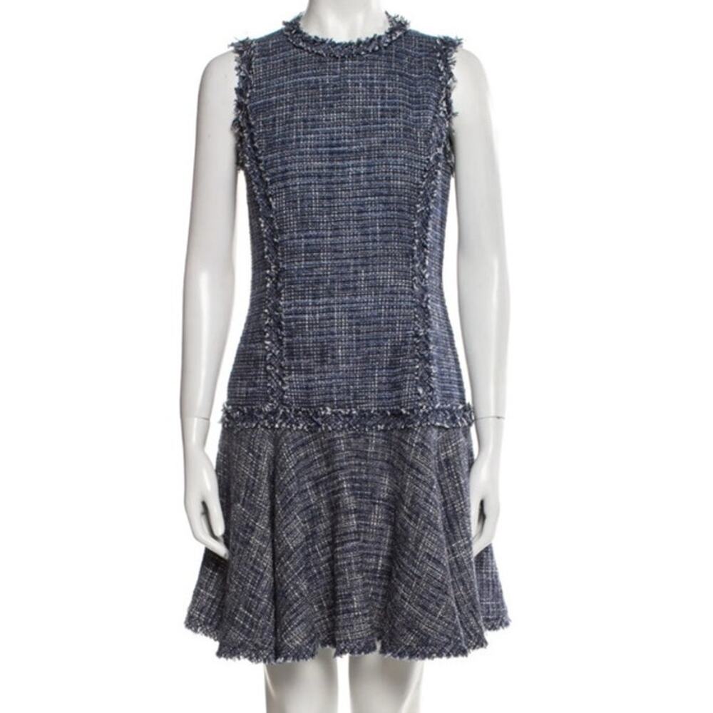 Michael Kors Drop-Skirt Tweed Dress